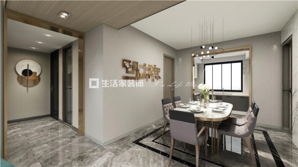 储物柜景江花园 150㎡ 现代轻奢风格 生活家家居