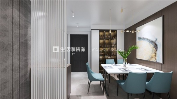 电视墙中航城 150㎡ 现代风格 生活家家居