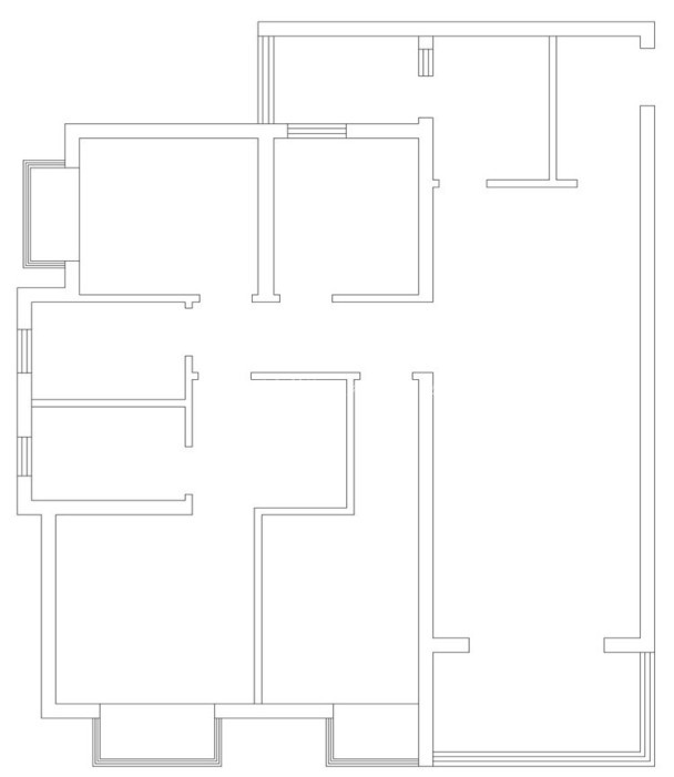 户型图万科中天北宸 120㎡ 现代风格 生活家家居
