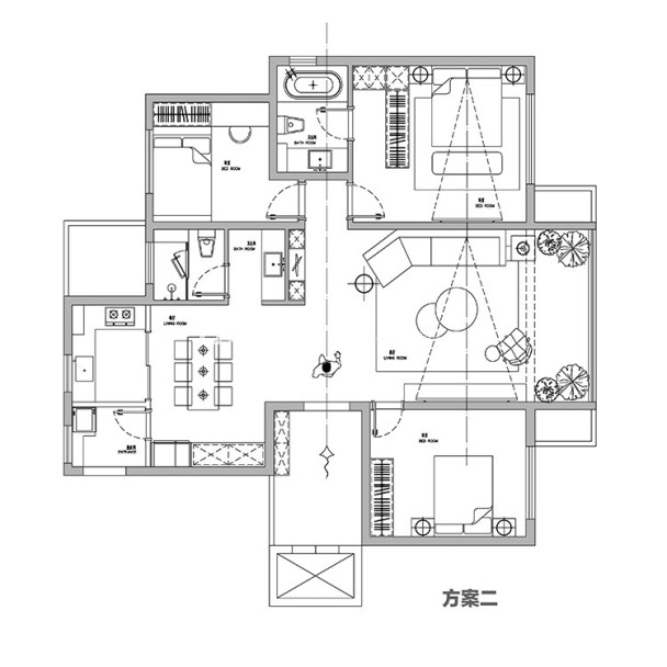 户型图简约 文艺范