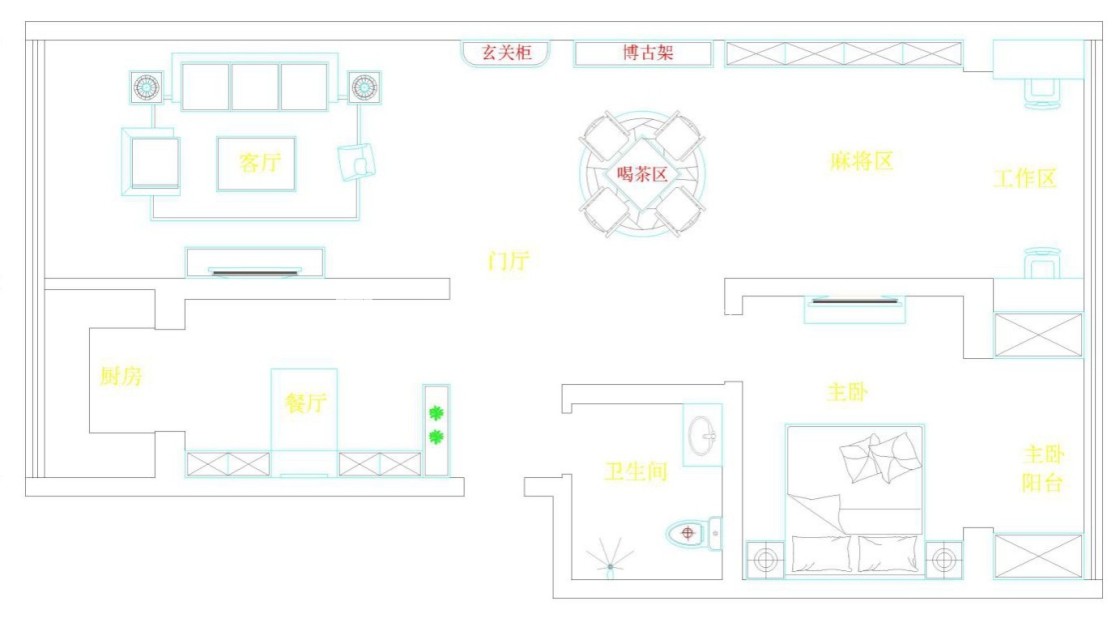 户型图中式风格