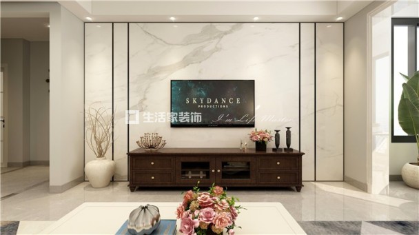 电视墙公园1903  138㎡ 简美风格 生活家家居