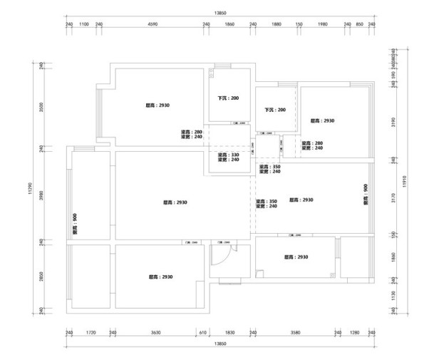 户型图塘溪津门 新中式