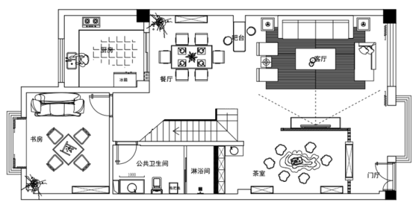 户型图白龙潭  210㎡  新中式 生活家家居