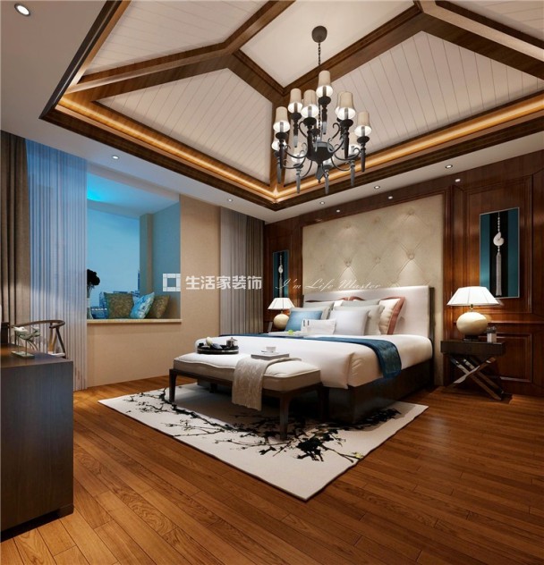 吊顶白龙潭  210㎡  新中式 生活家家居