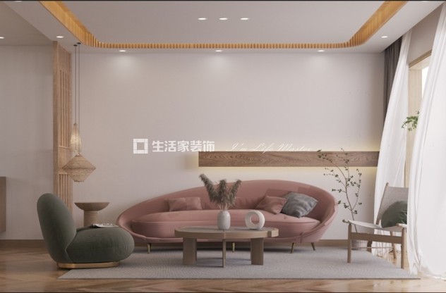 电视墙贵阳,钻石广场,130㎡,日式北欧