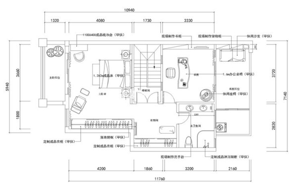 户型图野鸭湖 330㎡ 新中式 生活家家居