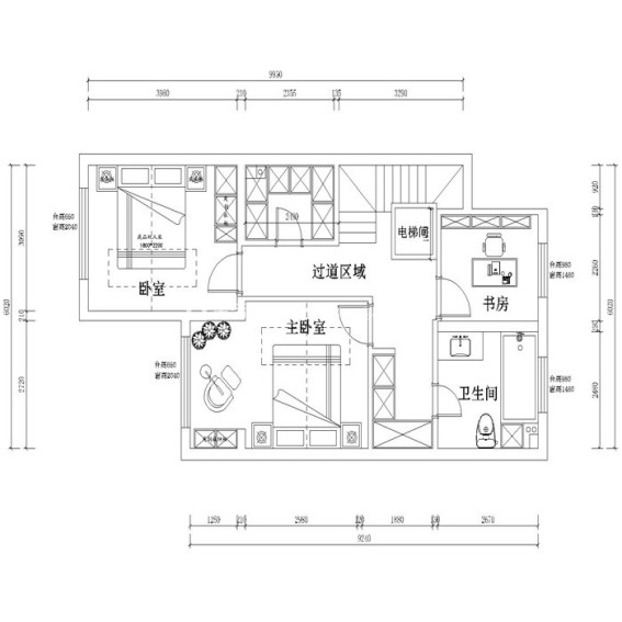 户型图中式风格