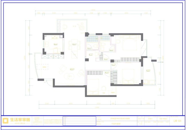 户型图好来屋 116m² 现代简约风格