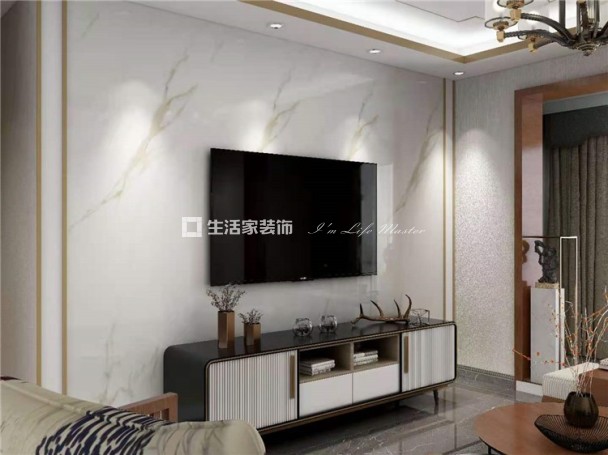 吊顶白麓城 130㎡ 新中式