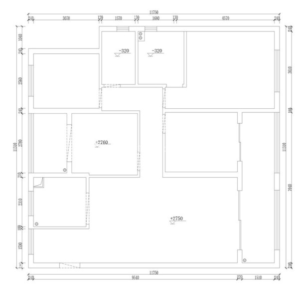 户型图白麓城 130㎡ 新中式