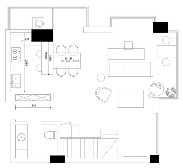 户型图86街公寓 136㎡ 法式轻奢 生活家家居