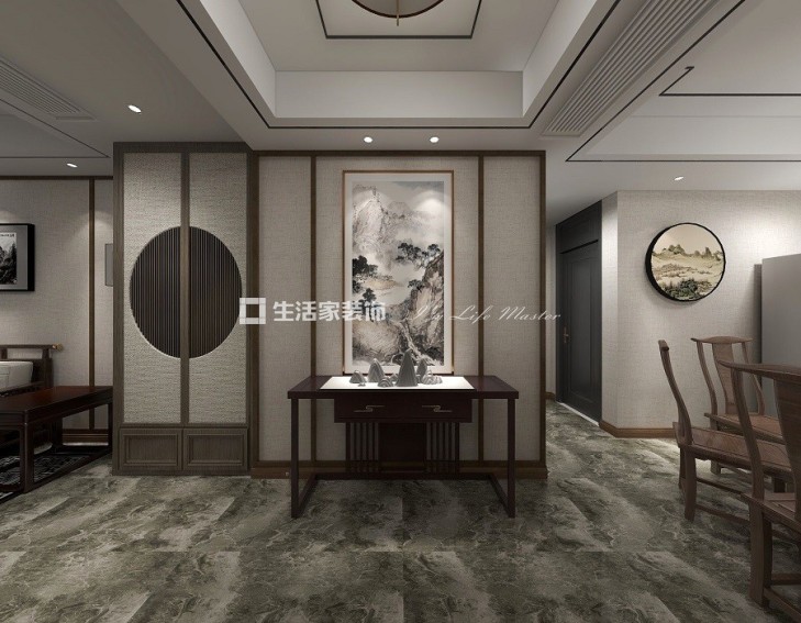 榻榻米万科星空160㎡中式风格