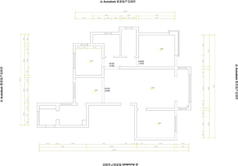 现代户型图装修效果图