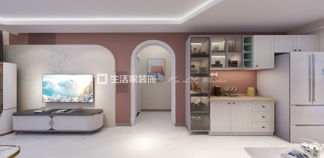 皓阳园87平米现代混搭户型一户型图