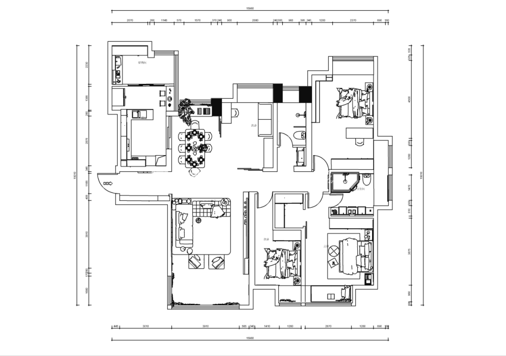 人居东湖长岛户型一户型图