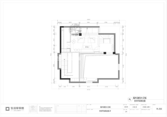 户型图融信大卫城270m²现代轻奢风格装修案例