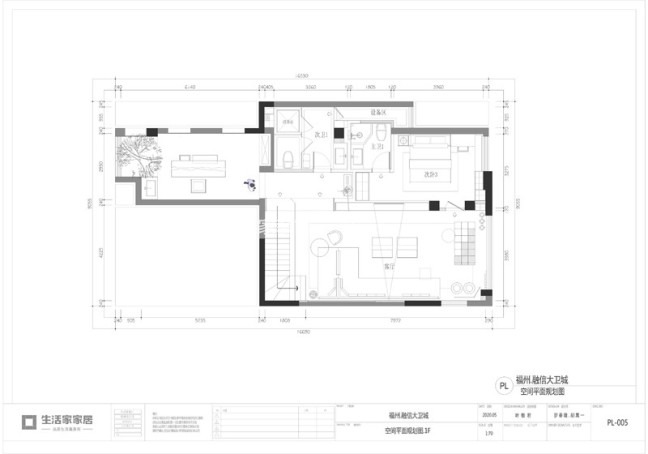 户型图融信大卫城270m²现代轻奢风格装修案例