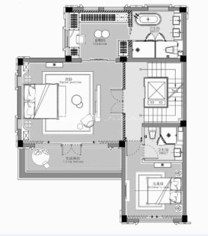 龙湖原府+别墅+欧式风户型一户型图