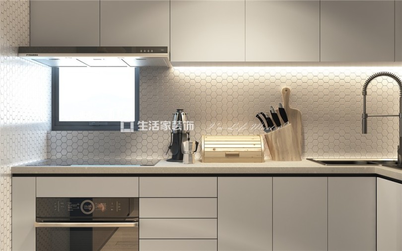储物柜万科西庐130㎡美式风格
