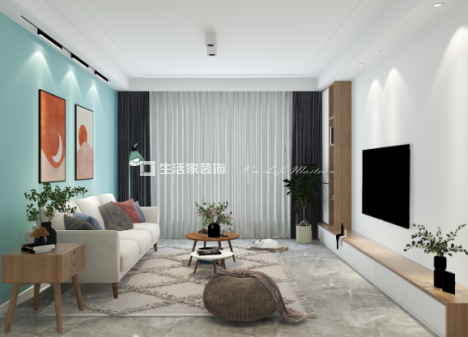 沈阳客厅+3室1厅+现代风格户型一户型图