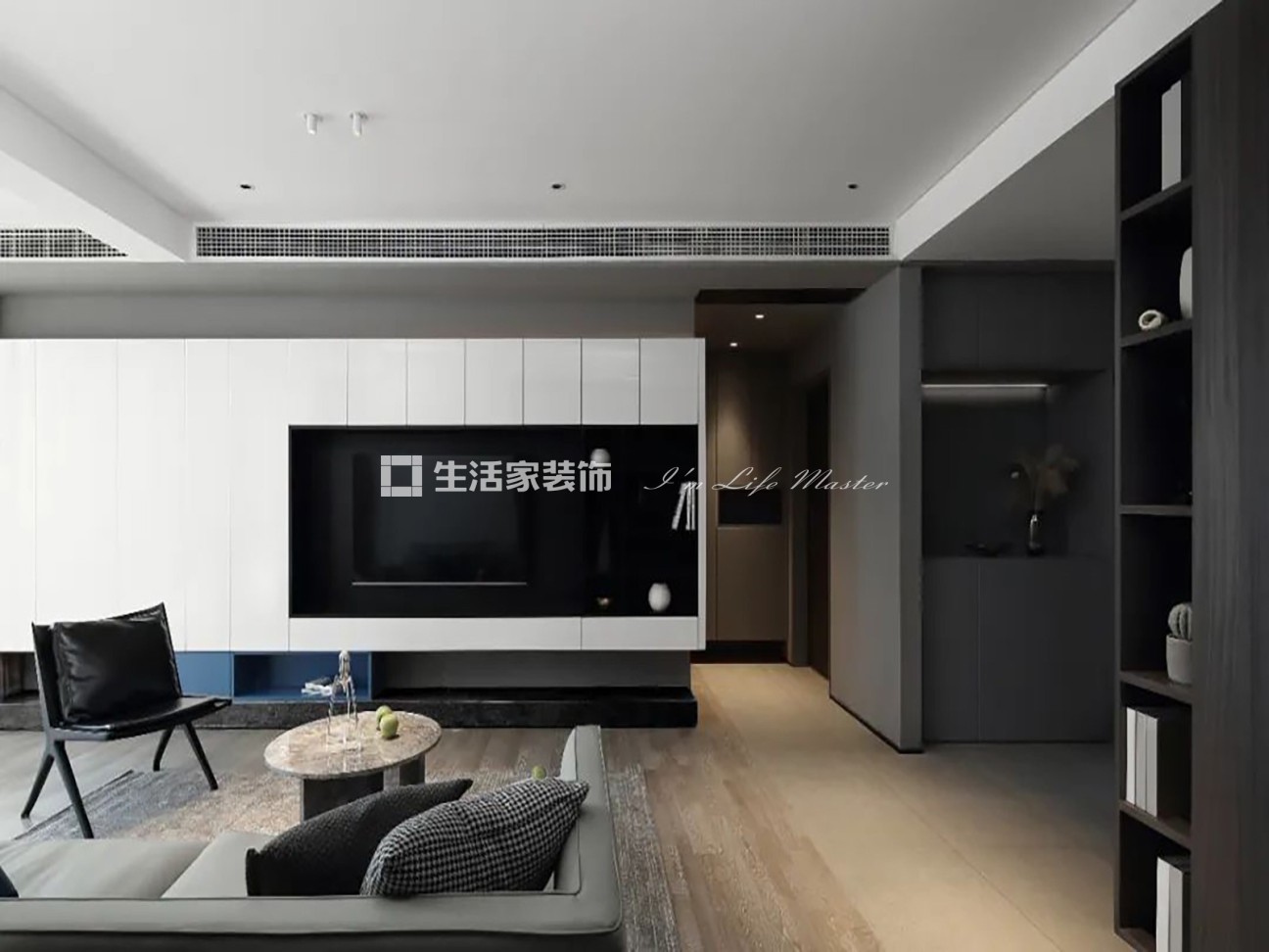  旭辉铂宸府+ 2室2厅2卫+现代轻奢风户型一户型图