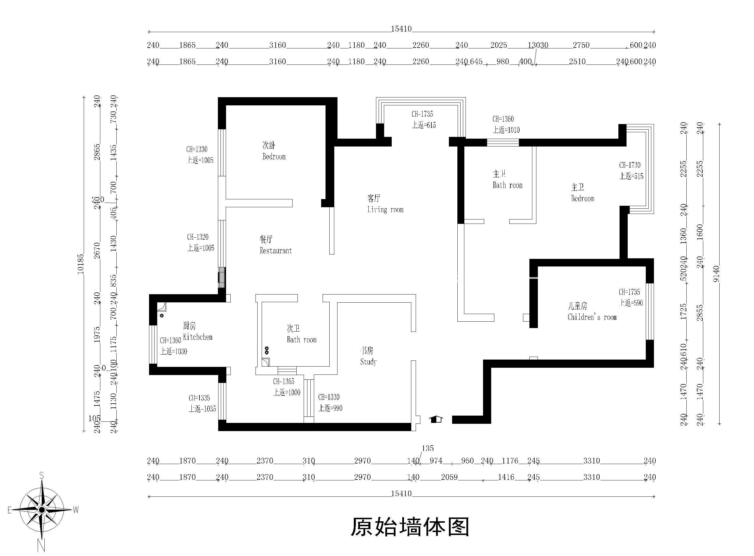 北歐戶(hù)型圖裝修效果圖