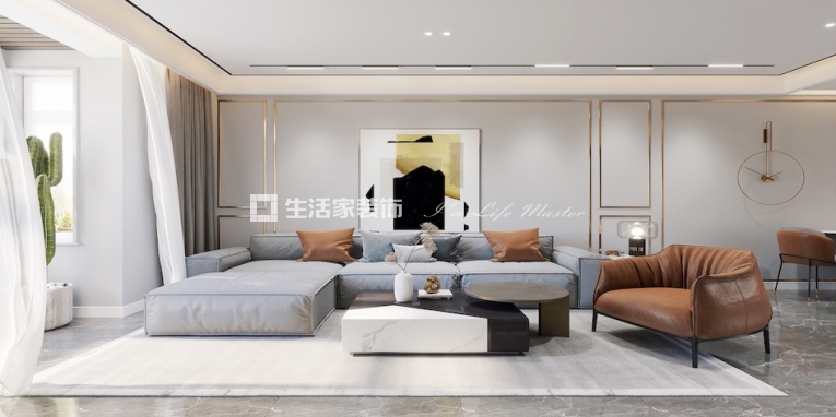 富力又一城合居园148平米轻奢风格户型一户型图