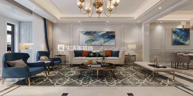 新湖美丽洲190平米美式轻奢户型一户型图