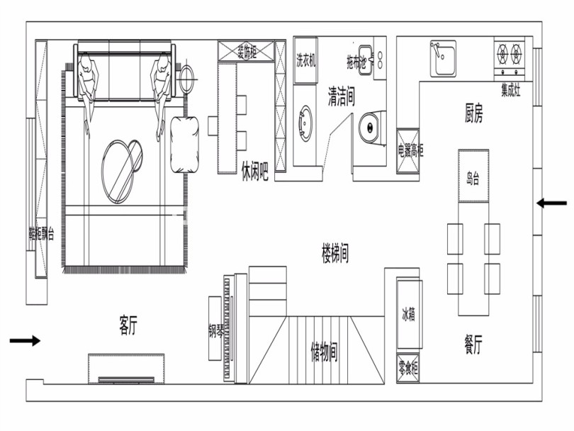 户型图美衫苑260㎡现代轻奢风格装修案例