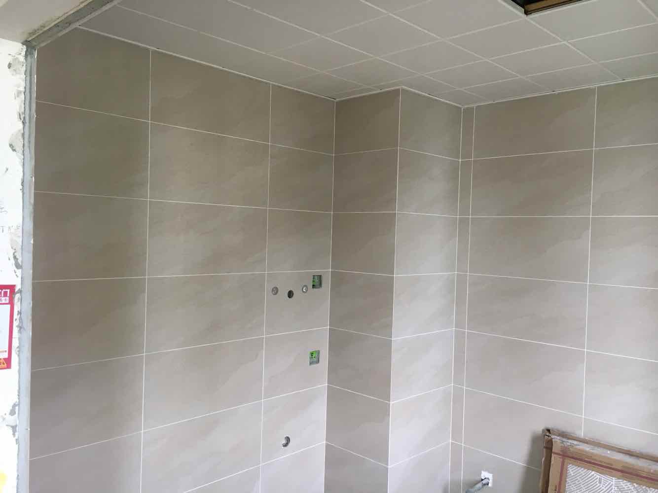 新湖明珠城墙砖验收效果图