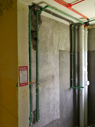 新湖明珠城水电验收效果图