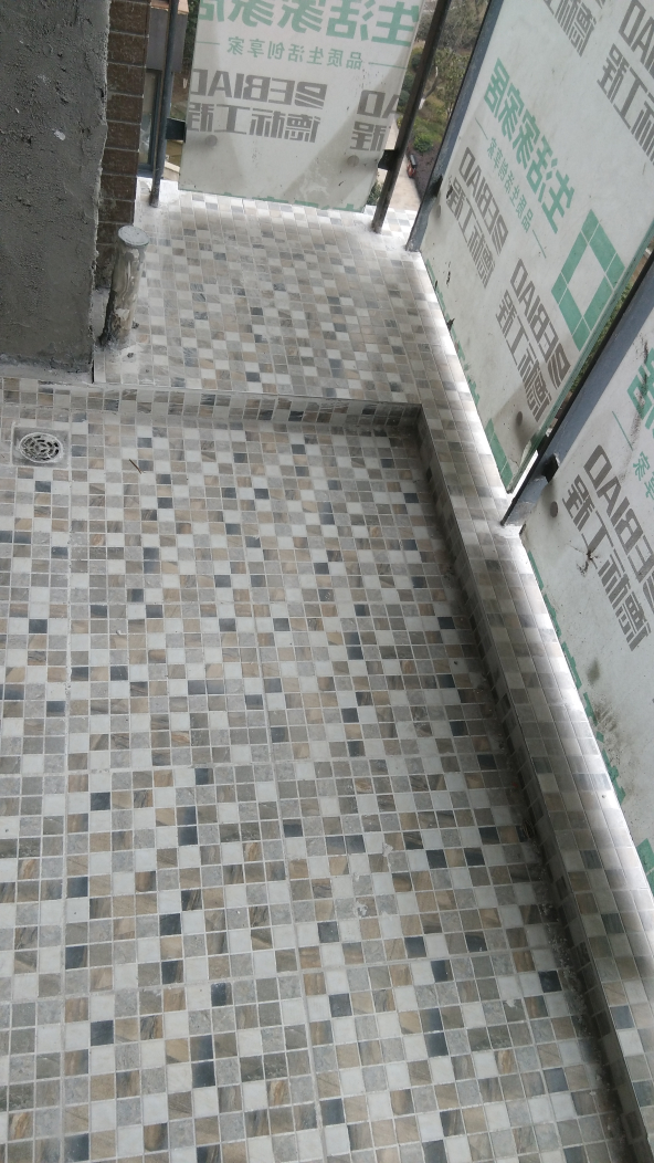 百步亭现代城地砖验收效果图
