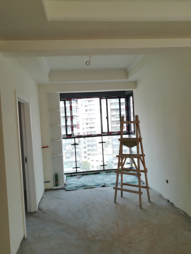 百步亭现代城乳胶漆基层验收效果图