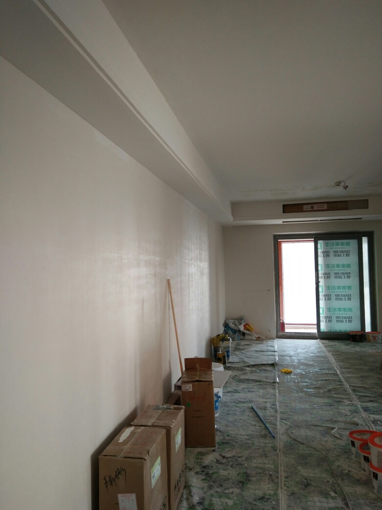世纪江尚乳胶漆基层验收效果图