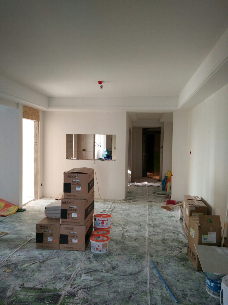 世纪江尚乳胶漆基层验收效果图