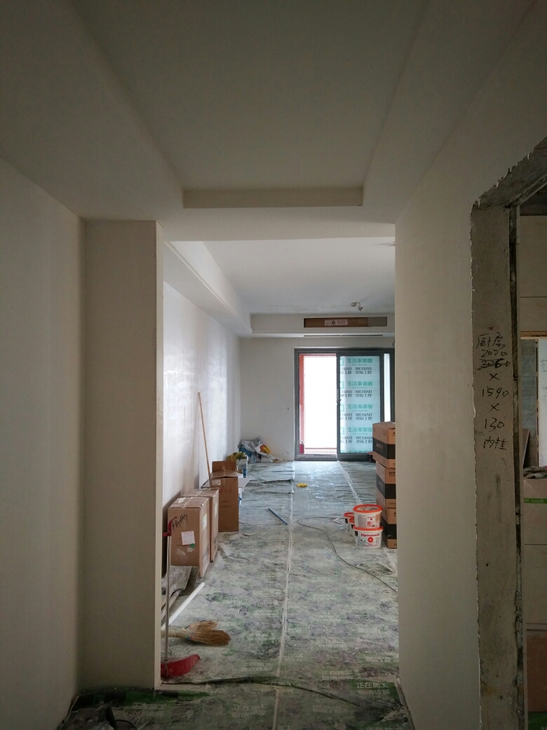 世纪江尚乳胶漆基层验收效果图