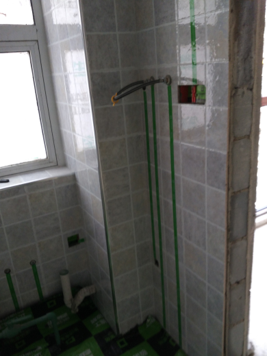 蓝晶绿洲地砖验收效果图