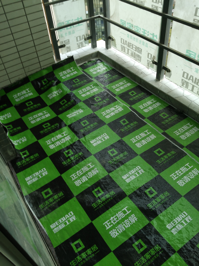 蓝晶绿洲地砖验收效果图