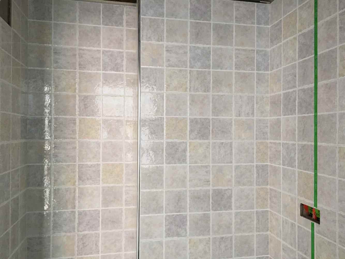 蓝晶绿洲墙砖验收效果图