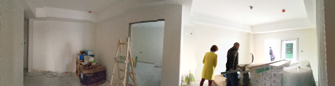 卧龙墨水湖边乳胶漆基层验收效果图