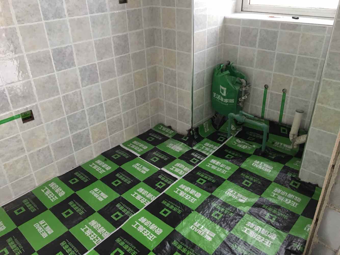 蓝晶绿洲地砖验收效果图