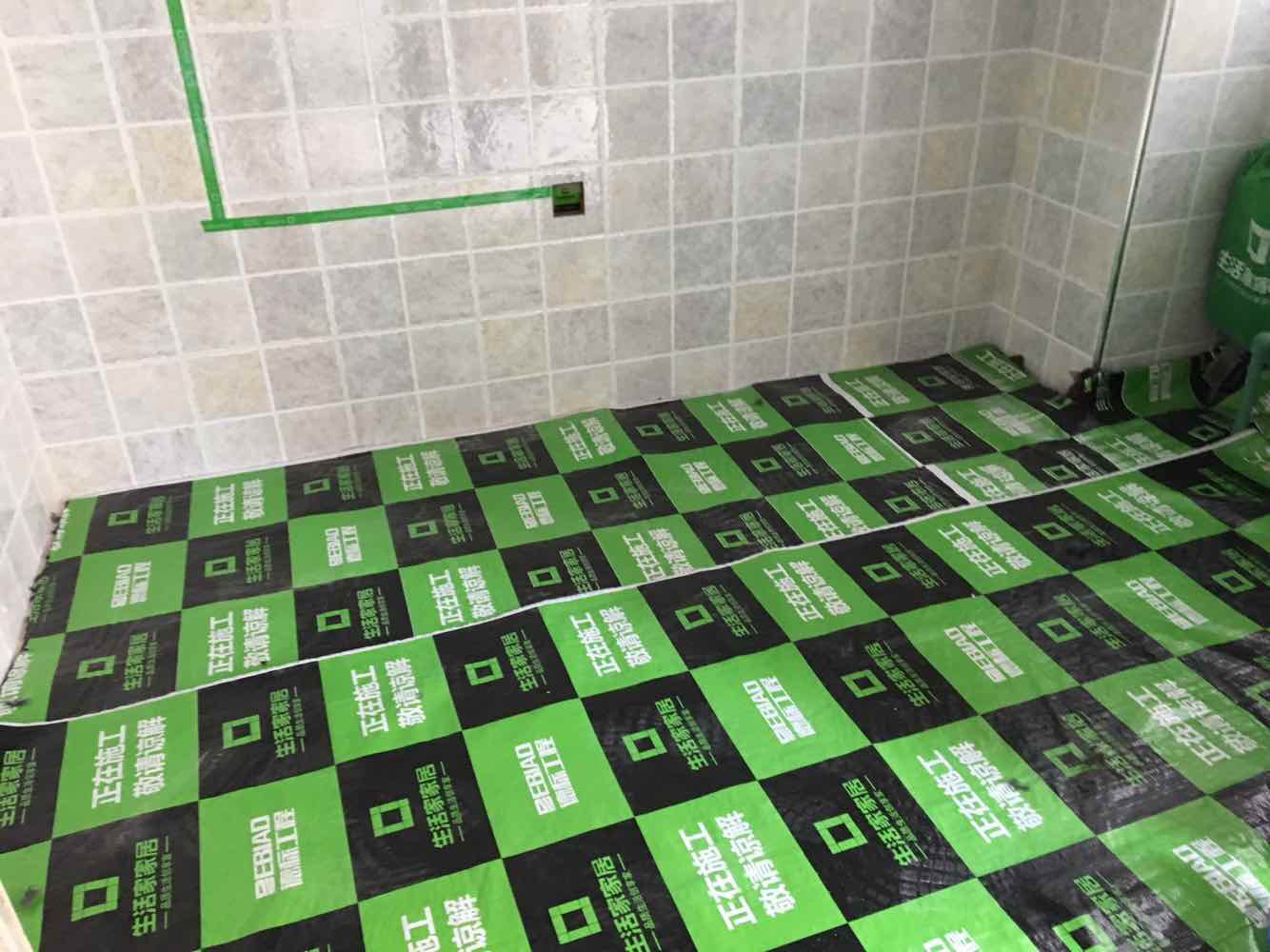 蓝晶绿洲地砖验收效果图