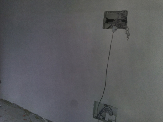 蓝晶绿洲乳胶漆基层验收效果图