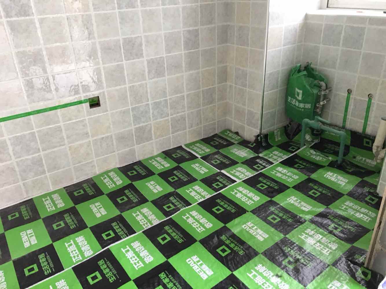 蓝晶绿洲地砖验收效果图