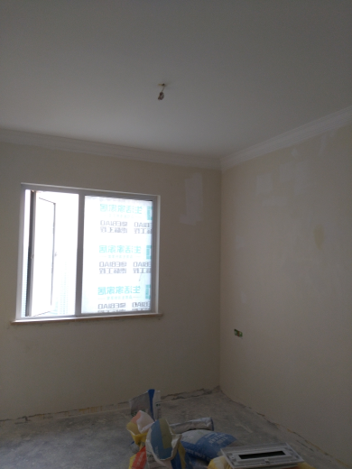 卧龙墨水湖边乳胶漆基层验收效果图