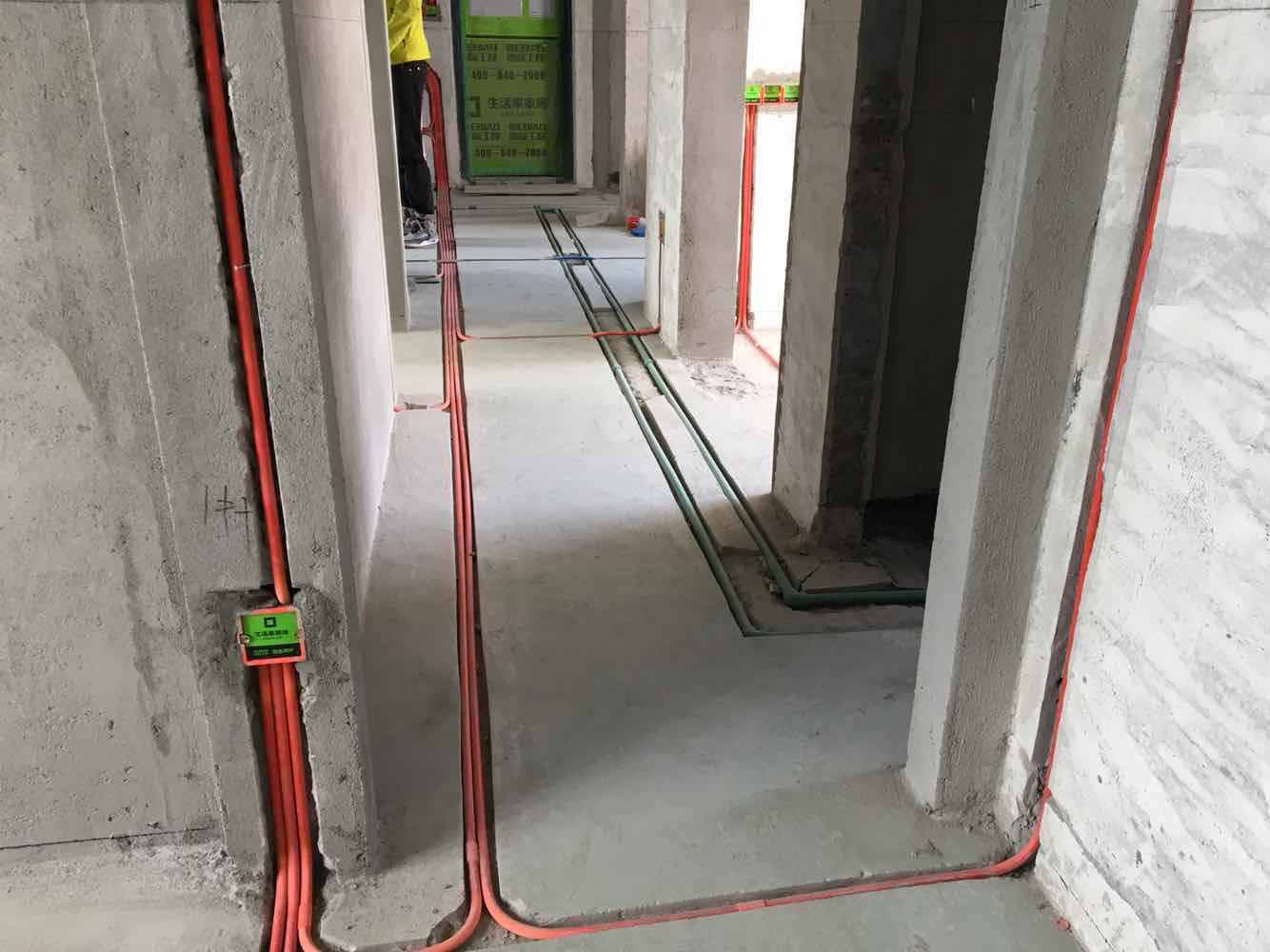 蓝晶绿洲水电验收效果图