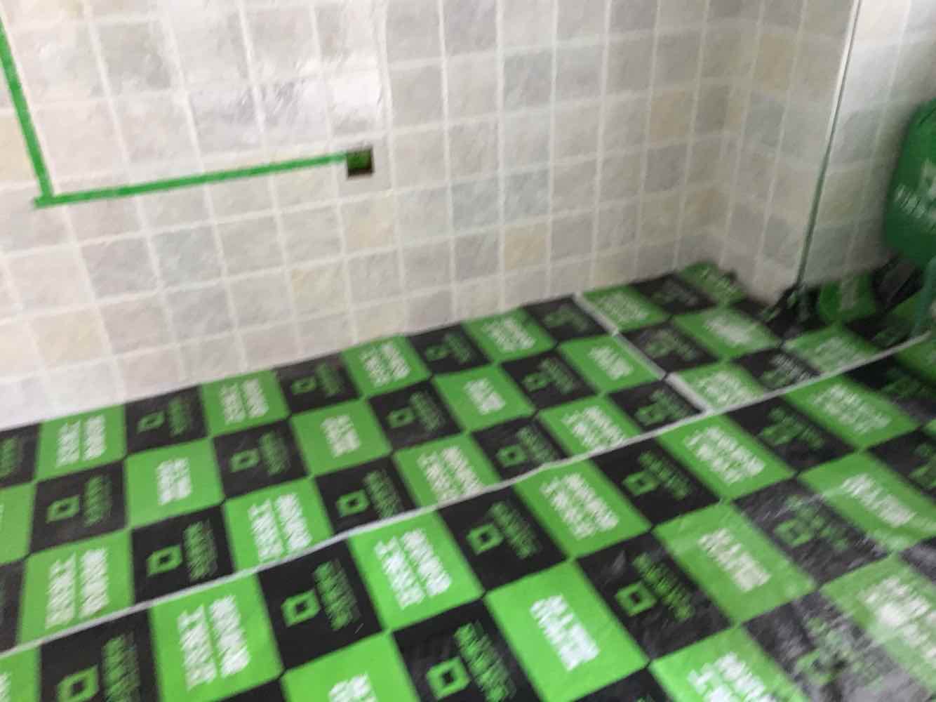 蓝晶绿洲地砖验收效果图