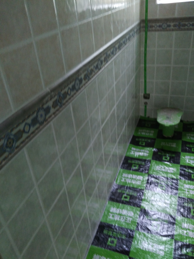 蓝晶绿洲地砖验收效果图